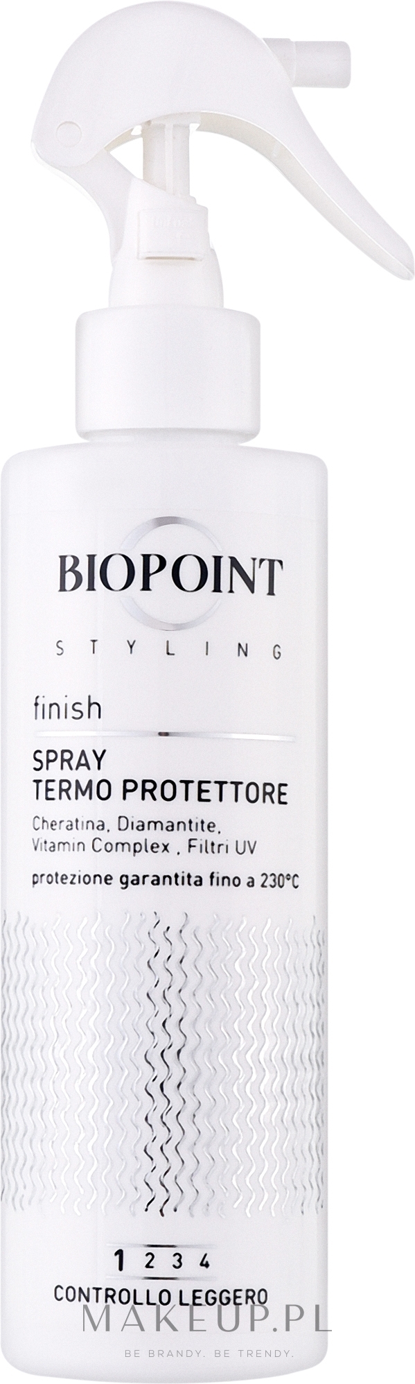 Termoochronny spray do włosów - Biopoint Haarspray Thermo-Schutz Finish — Zdjęcie 200 ml