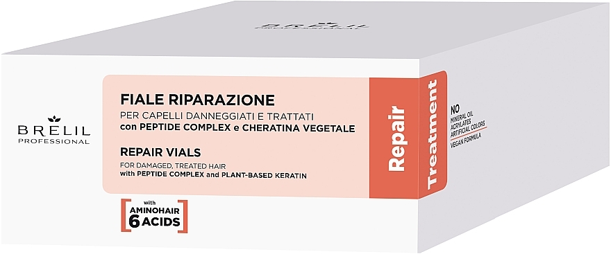 Serum regenerujące włosy - Brelil Repair Treatment Repair Vials — Zdjęcie N2