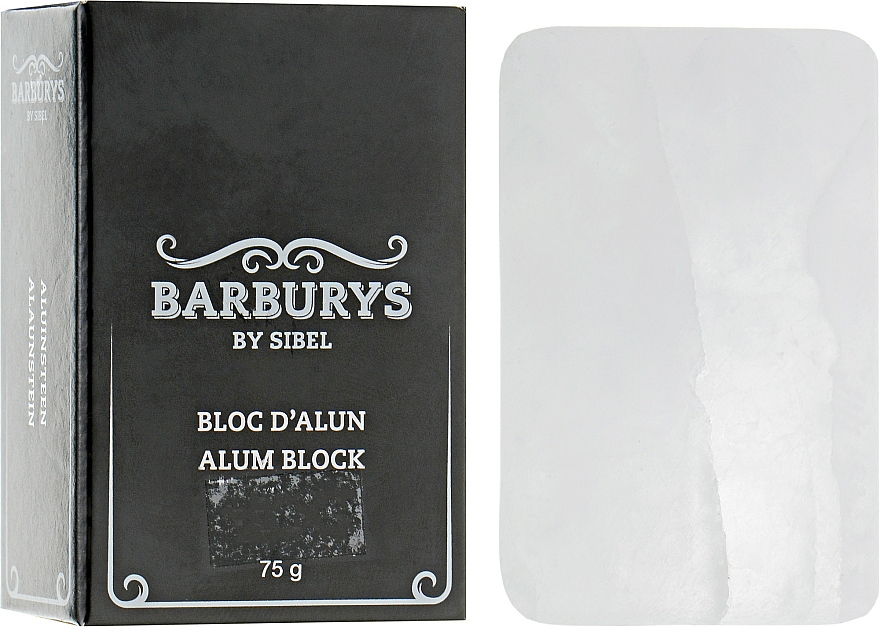 Ałun w kostce na skaleczenia po goleniu - Barburys Alum Block