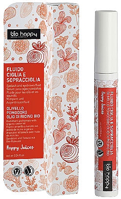 Fluid pielęgnujący do rzęs i brwi - Bio Happy Happy Juices Eyelashes & Eyebrows Fluid — Zdjęcie N1