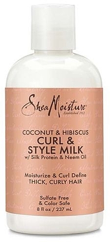 Balsam do włosów - Shea Moisture Coco & Hibiscus Style Milk — Zdjęcie N1