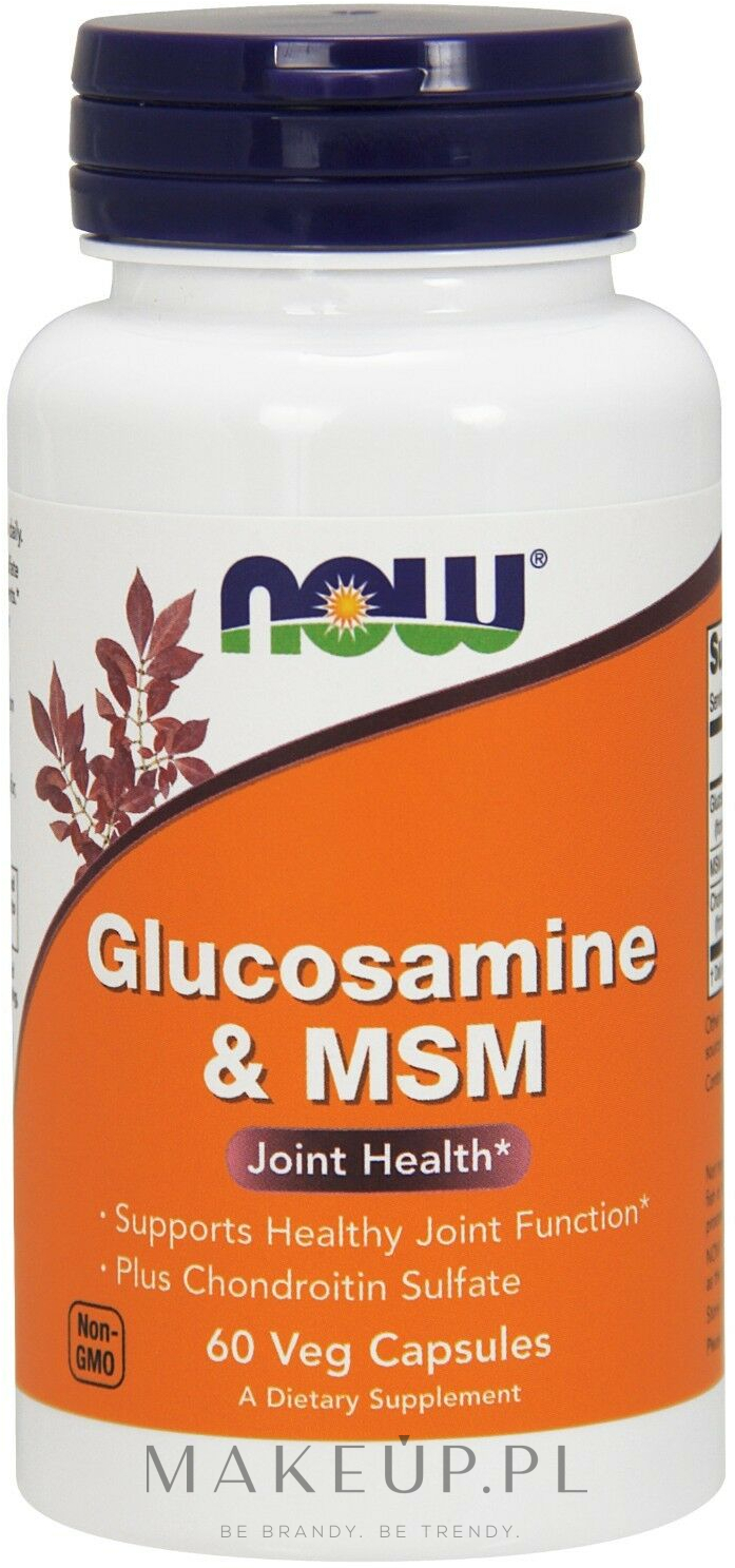 Glukozamina & MSM, 180 kapsułek - Now Foods Glucosamine & MSM  — Zdjęcie 60 szt.
