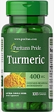 Suplement diety Kurkuma 400 mg - Puritan's Pride Turmeric 400 mg Capsules — Zdjęcie N1