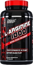 Aminokwasy L-arginina 1000, w kapsułkach - Nutrex Research L-Arginine 1000 — Zdjęcie N1