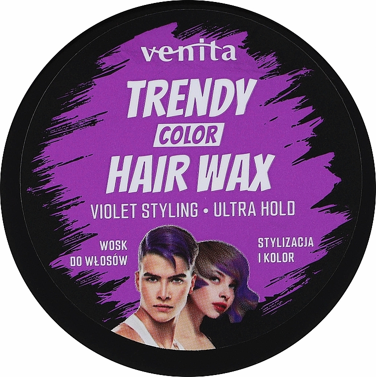 Kolorowy wosk do włosów - Venita Trendy Color Hair Wax