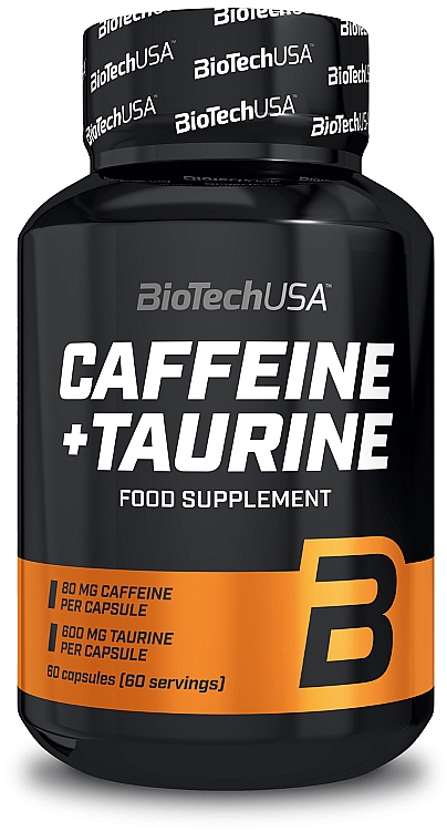 Suplement diety Kofeina + tauryna - BioTechUSA Caffeine+Taurine Food Supplement — Zdjęcie N1