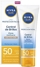 Krem do opalania twarzy - NIVEA SUN Facial Protection Medium Tone SPF 50 — Zdjęcie N1