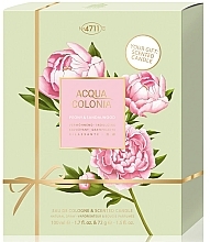 Maurer & Wirtz 4711 Acqua Colonia Peony & Sandalwood - Zestaw (col/100ml + candle/72g) — Zdjęcie N1