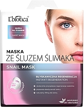 Kup Maska na tkaninie ze śluzem ślimaka Błyskawiczna regeneracja - L'biotica
