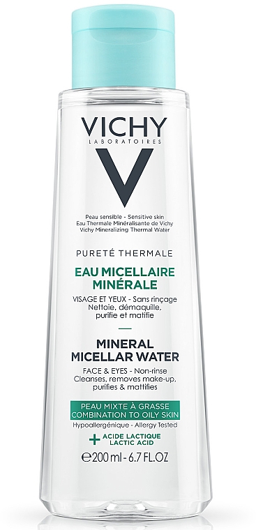 Mineralny płyn micelarny do skóry mieszanej i tłustej - Vichy Pureté Thermale Mineral Micellar Water — Zdjęcie N2