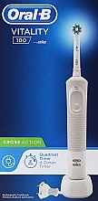 Kup Elektryczna szczoteczka do zębów, biała - Oral-B Braun Vitality 100 Cross Action White