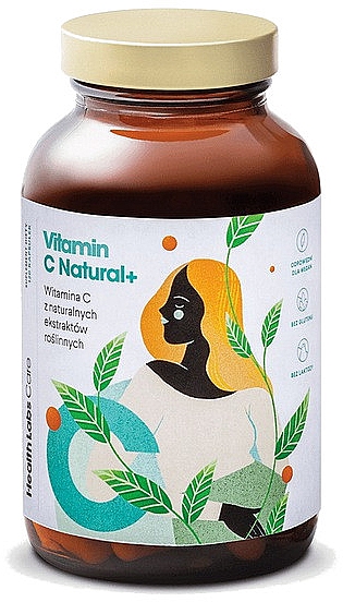 Suplement diety Witamina C z naturalnych ekstraktów roślinnych - Health Labs Care Vitamin C Natural+ — Zdjęcie N1