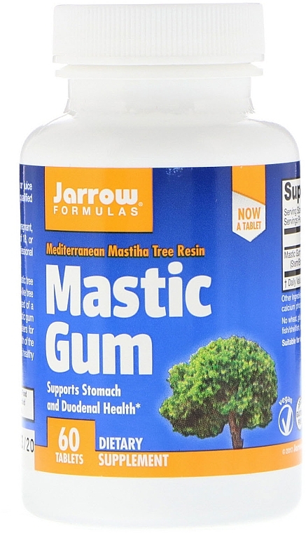 PRZECENA! Wyciąg z żywicy mastyksowej w tabletkach - Jarrow Formulas Mastic Gum * — Zdjęcie N1