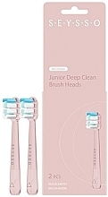 Kup Główki do szczoteczek elektrycznych, 2 szt. - Seysso Junior Deep Clean Brush Heads Pink