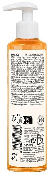 Żel oczyszczający z witaminą C - Babaria Hyaluronic Acid Face Cleansing Gel — Zdjęcie N2