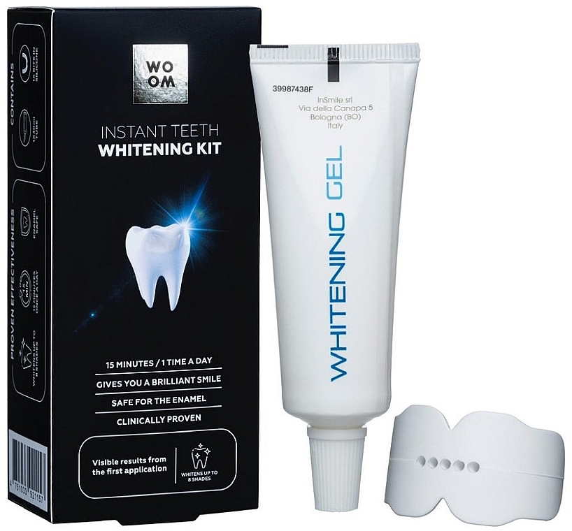 Zestaw do wybielania zębów - Woom Instant Teeth Whitening Kit (gel/30ml + mold) — Zdjęcie N1