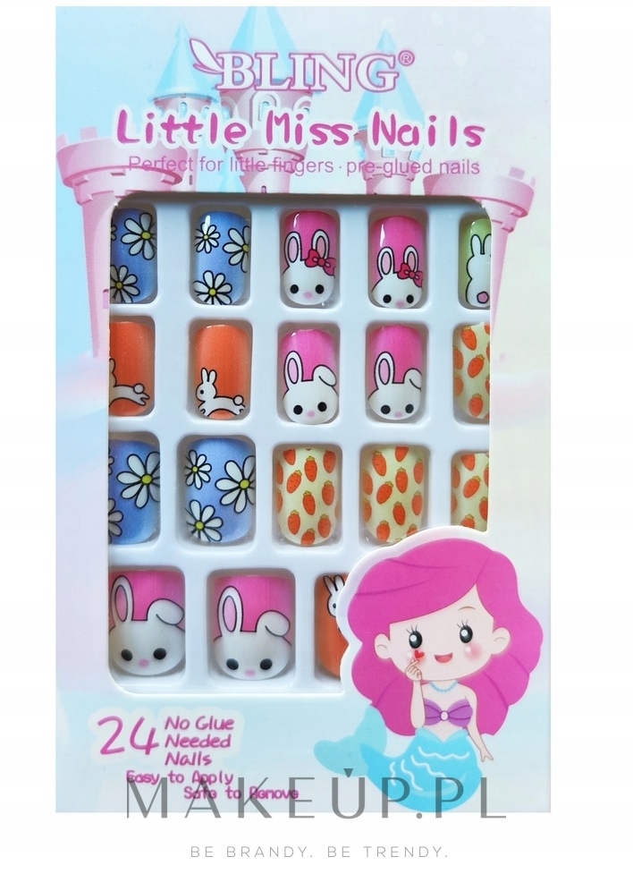 Sztuczne paznokcie dla dzieci, 24 szt. - Bling Little Miss Nails — Zdjęcie 405