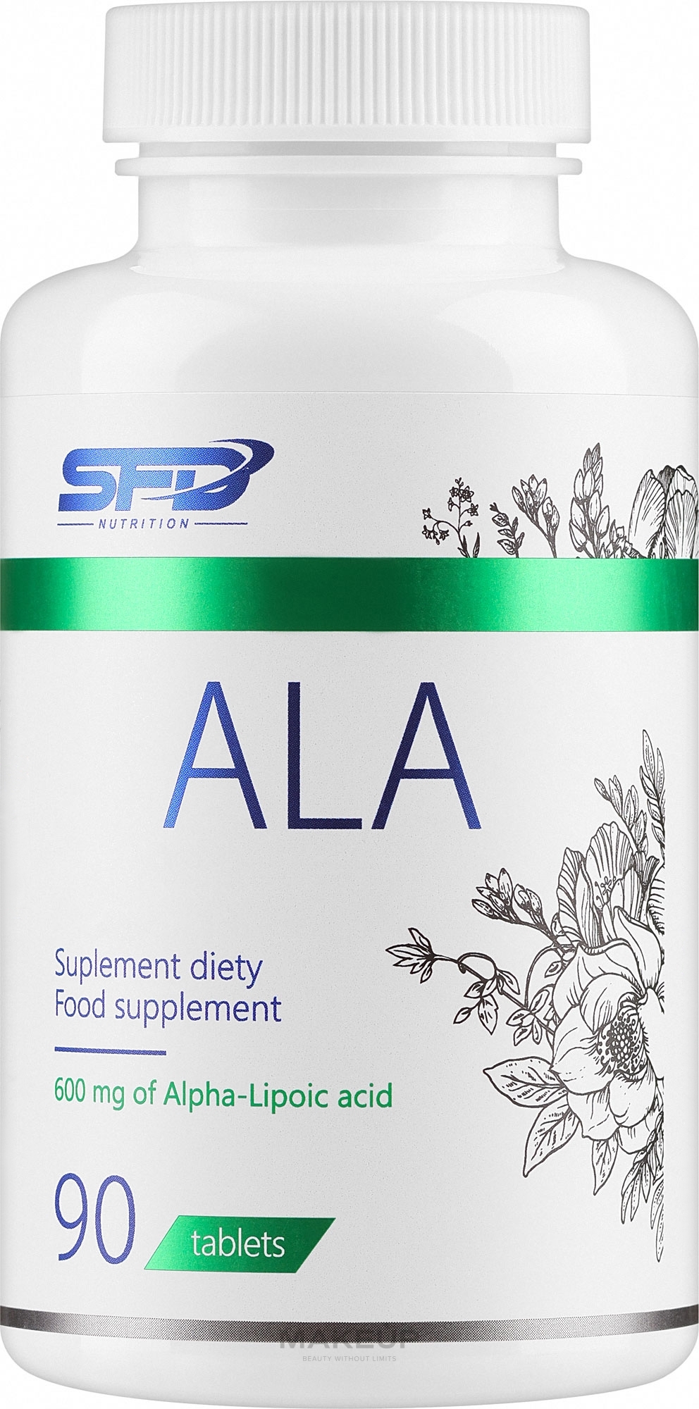 Kwas alfa-liponowy - SFD Nutrition Ala 600 mg — Zdjęcie 90 szt.