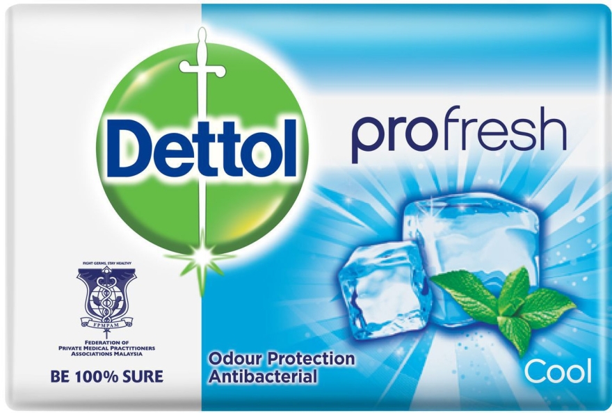 Mydło antybakteryjne w kostce - Dettol Anti-bacterial Cool Bar Soap — Zdjęcie N1