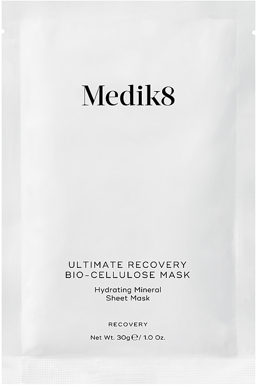 Rewitalizująca maska biocelulozowa w płachcie do twarzy - Medik8 Ultimate Recovery Bio-Cellulose Mask — Zdjęcie N2