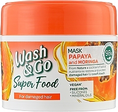 Kup Maska do włosów zniszczonych z papają i moringą - Wash&Go Super Food Mask