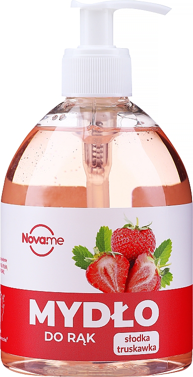Mydło w płynie do rąk Słodka truskawka - Novame Sweet Strawberry Liquid Soap — Zdjęcie N1