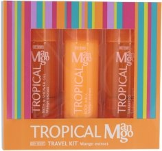 Kup Zestaw kosmetyków Tropikalne mango - Body Resort Tropical Mango Travel Kit (sh/gel/100 ml + b/milk/100 ml + shm/100 ml)