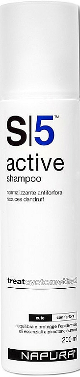 Szampon przeciwłupieżowy do włosów normalnych - Napura S5 Active Shampoo — Zdjęcie N1