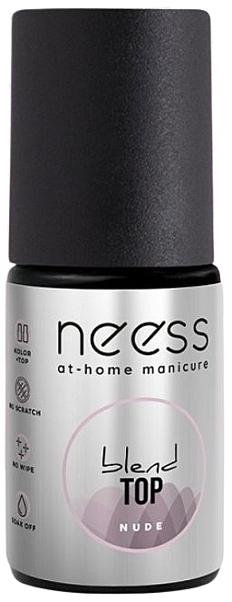 Top coat pod lakier hybrydowy - Neess Blend Top — Zdjęcie N1