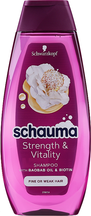 Szampon do włosów cienkich i łamliwych - Schauma Strength & Vitality — Zdjęcie N1