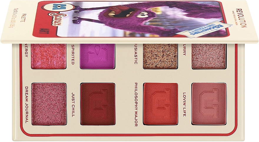 Paleta cieni do powiek - Makeup Revolution X Monsters University Card Palette Art Scare — Zdjęcie N1