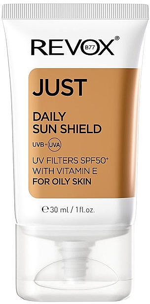 Filtr przeciwsłoneczny SPF 50+ z witaminą E - Revox Just Daily Sunscreen SPF50+ — Zdjęcie N3