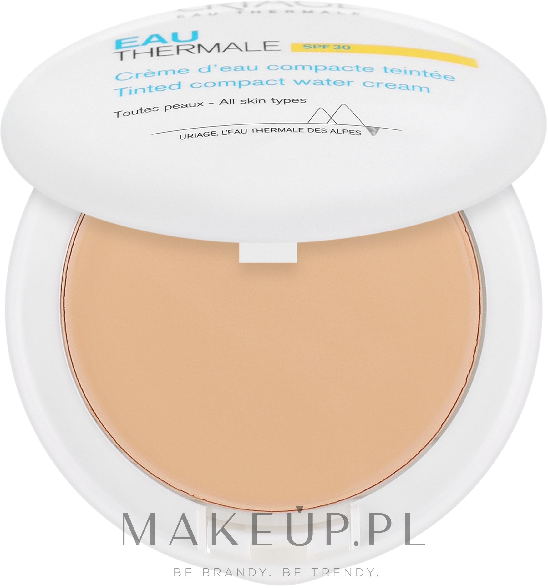 Kremowy podkład z wodą termalną do twarzy - Uriage Eau Thermale Water Tinted Cream Compact SPF30 — Zdjęcie 10 g