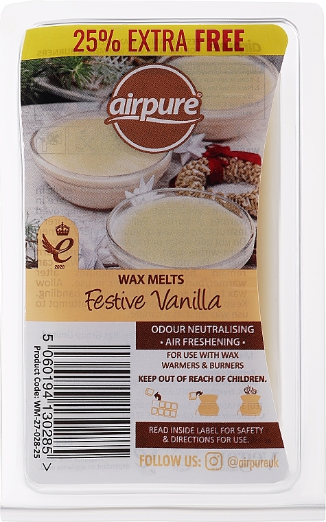 Wosk do kominka zapachowego Wanilia - Airpure French Vanilla Wax Melts — Zdjęcie N1