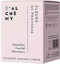 Świeca do masażu ciała Prowansalskie kwiaty - D'Alchemy Fleurs De Provence Skincare Massage Candle — Zdjęcie N2