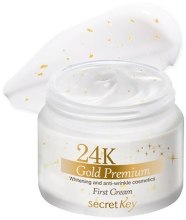 Kup Wybielająco-przeciwzmarszczkowy krem do twarzy z ekstraktem ze złota - Secret Key 24K Gold Premium First Cream