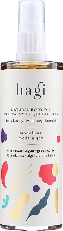 Naturalny olejek modelujący do ciała Malinowy chruśniak - Hagi Natural Body Oil Berry Lovely Modelling — Zdjęcie N1