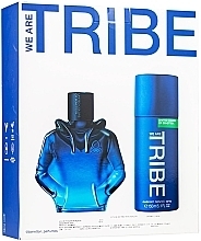 Benetton We Are Tribe - Zestaw (edt/90ml + deo/spray/150ml) — Zdjęcie N1