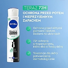 Antyperspirant w sprayu - NIVEA Black & White Invisible Fresh — Zdjęcie N3