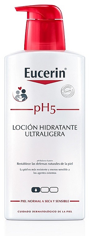 Ultralekki balsam do ciała - Eucerin pH5 Ultralight Hydrating Lotion  — Zdjęcie N1