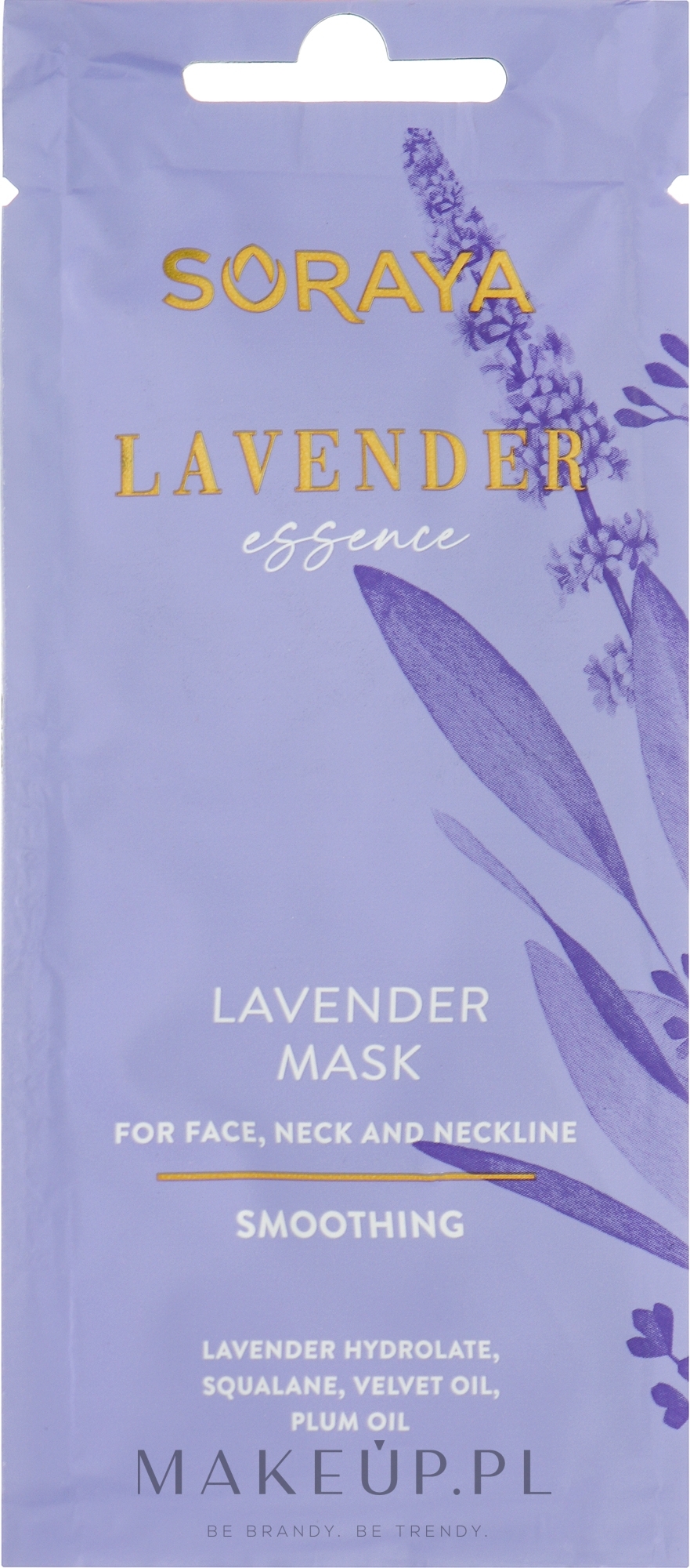 Lawendowa maseczka wygładzająca na twarz, szyję i dekolt - Soraya Lavender Essence — Zdjęcie 8 ml