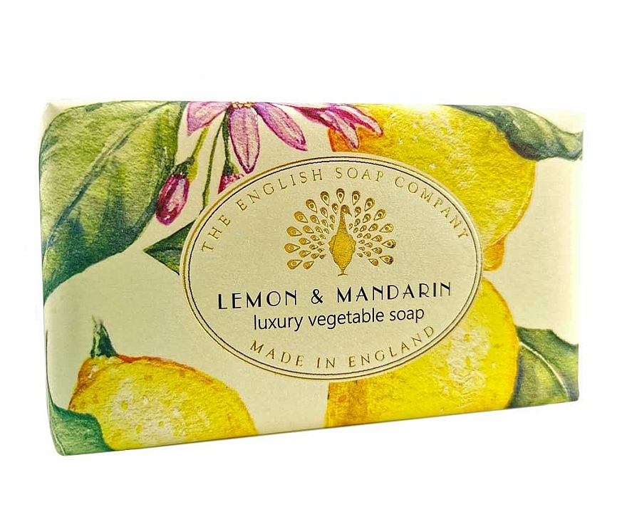 Mydło w kostce Cytryna i mandarynka - The English Soap Company Vintage Collection Lemon and Mandarin Soap — Zdjęcie N1