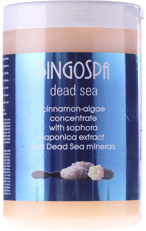 Koncentrat cynamonowo-algowy z perełkowcem japońskim i minerałami z Morza Martwego - BingoSpa Dead Sea Cinnamon-Algae Concentrate — Zdjęcie N1