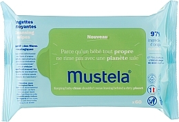 Chusteczki oczyszczające dla dzieci	 - Mustela Bebe Cleansing Wipes — Zdjęcie N1
