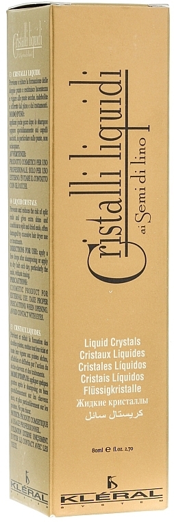 Ciekłe kryształy z olejem z lnu - Kleral System Semi Di Lino Liquid  — Zdjęcie N6