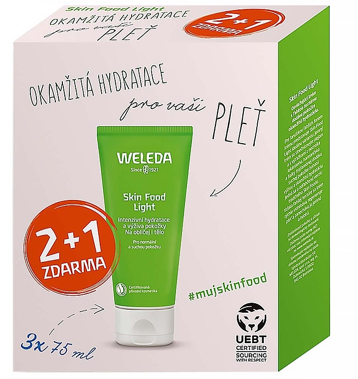 Zestaw - Weleda Skin Food Light Multipack (3 x 75 ml) — Zdjęcie N3