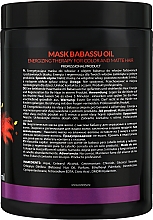 Energetyzująca maska z olejem babassu do włosów farbowanych - Ronney Professional Babassu Oil Energizing Mask — Zdjęcie N4