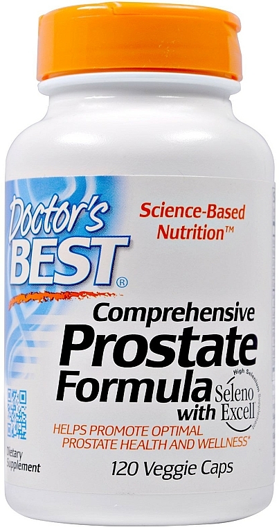 Suplement diety w kapsułkach wspomagający pracę prostaty - Doctor's Best Comprehensive Prostate Formula With Seleno Excell — Zdjęcie N1