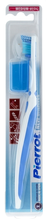 Szczoteczka do zębów, średnia twardość, niebieska - Pierrot New Balance Toothbrush — Zdjęcie N1
