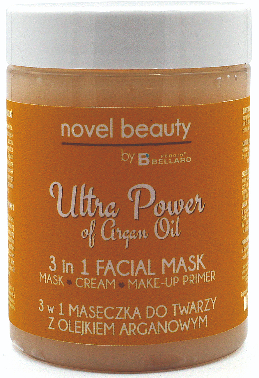 3 w 1 maseczka do twarzy z olejkiem arganowym - Fergio Bellaro Novel Beauty Ultra Power Facial Mask — Zdjęcie N1